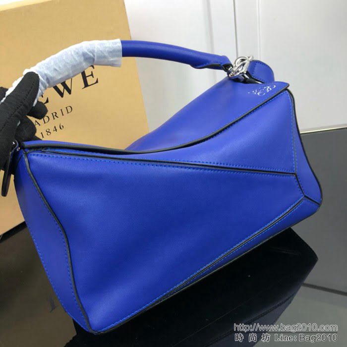 LOEWE羅意威 拼色熱銷款 puzzle bag 可折疊 牛皮手提肩背包 大小號 L0153  jdl1236